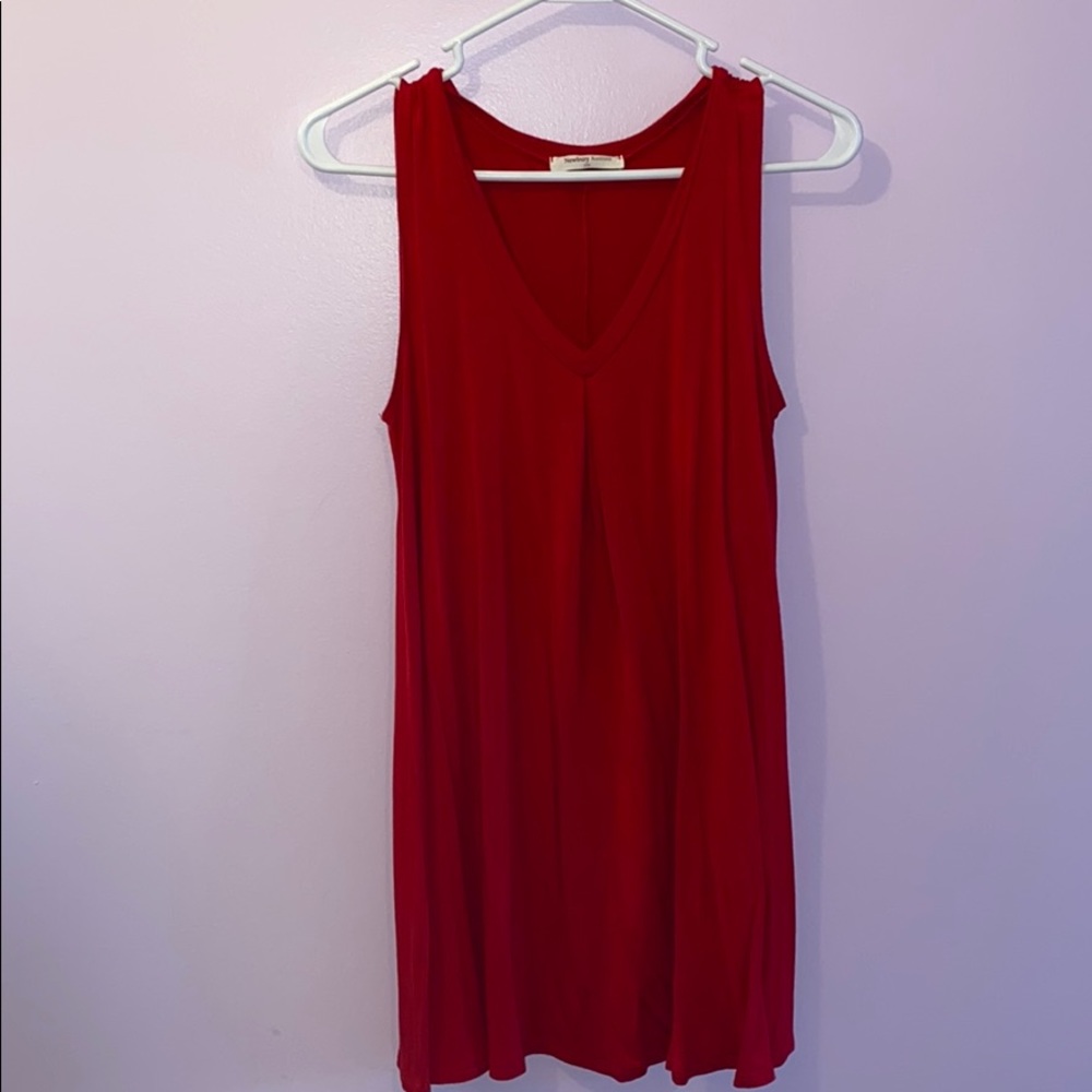 Red t shirt dress